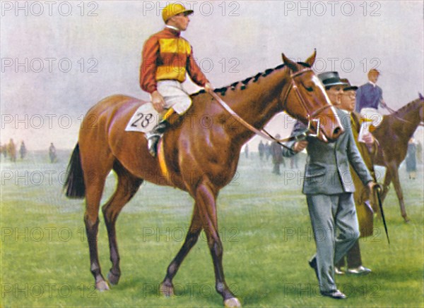 Contrevent, Jockey: A. Tucker', 1939. Artist: Unknown.