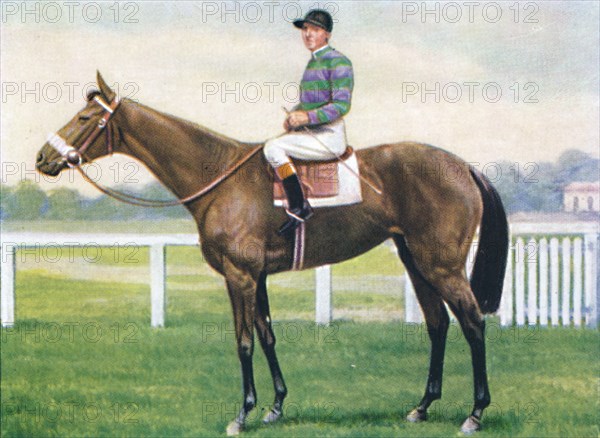 Helleniqua, Jockey: B. Guimard', 1939. Artist: Unknown.