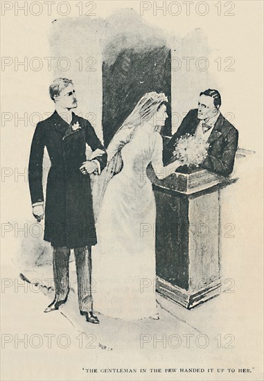 'The Gentleman In The Few Handed It Up To Her', 1892. Artist: Sidney E Paget.