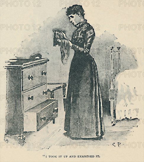 'I Took It Up And Examined It', 1892. Artist: Sidney E Paget.