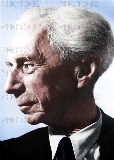 Bertrand Arthur William Russell (1872-1970), British philosopher and mathematician. Artist: Unknown.