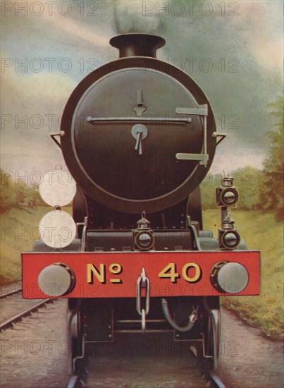 'Engine Headlamps and Discs on the Southern Railway', 1926. Artist: Unknown.