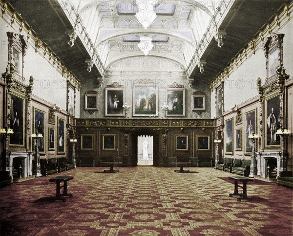 'The Waterloo Chamber Windsor Castle', c1899, (1901). Artist: Eyre & Spottiswoode.