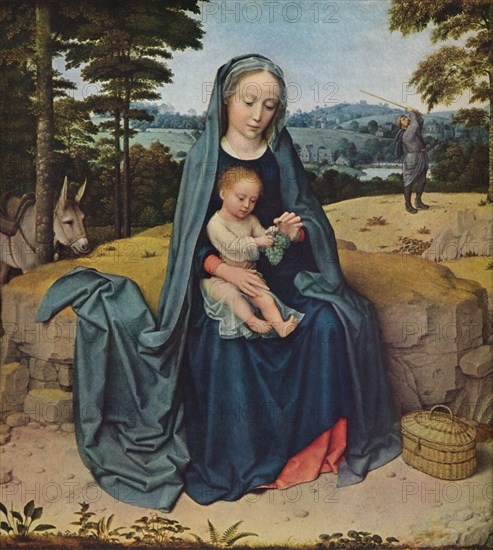 'The Rest on the Flight into Egypt', c1510. Artist: Gerard David.