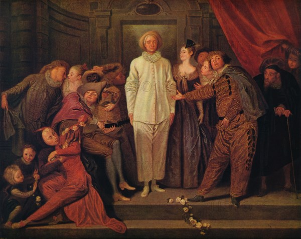 'Italian Comedians', c1720. Artist: Jean-Antoine Watteau.