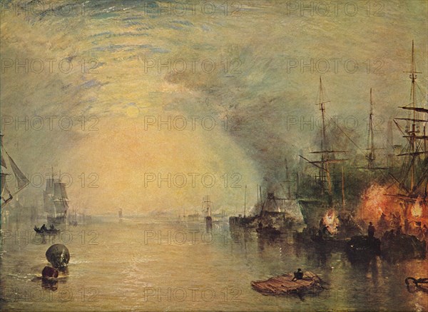 'Keelmen Heaving in Coals by Moonlight', 1835. Artist: JMW Turner.