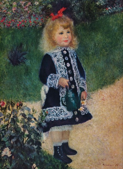 'A Girl with a Watering Gun', 1876. Artist: Pierre-Auguste Renoir.