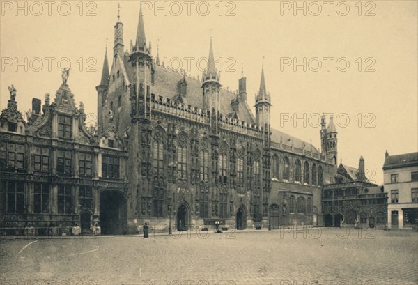 'Justice Palace, Town Hall and Chapel of the Holy Blood', c1910. Artist: Unknown.