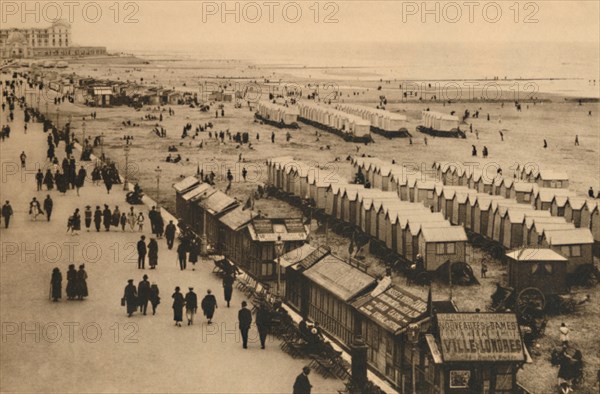 'View of the Esplanade towards the Palace Hotel and Cabins',  c1928. Artist: Unknown.