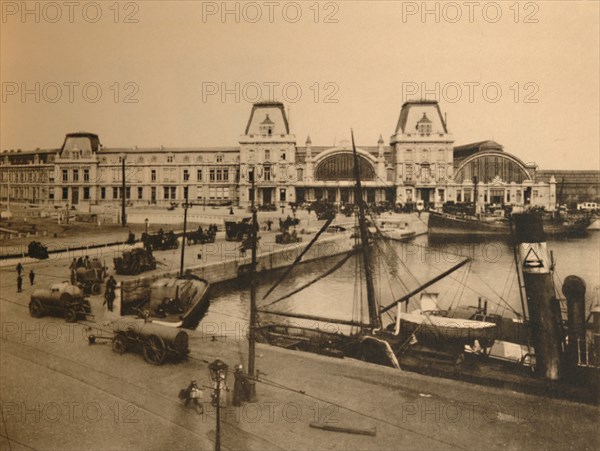 'The Harbour Station',  c1928. Artist: Unknown.