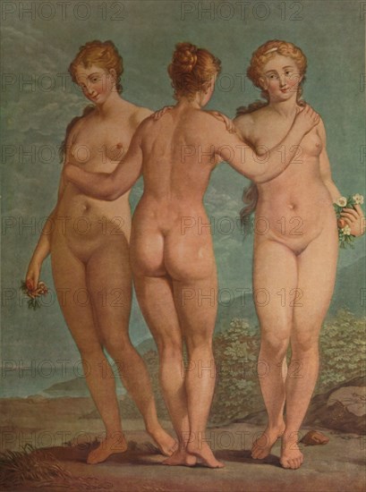 'Les Trois Graces', (The Three Graces), c1785, (1913). Artist: Jean Francois Janinet.