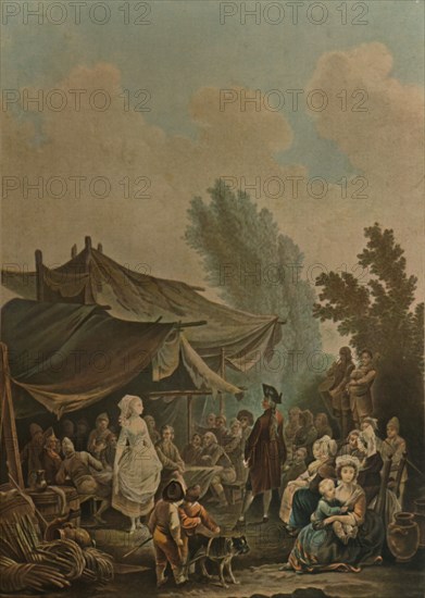 'La Noce De Village', (Village Wedding), 1785, (1913). Artist: Charles-Melchior Descourtis.