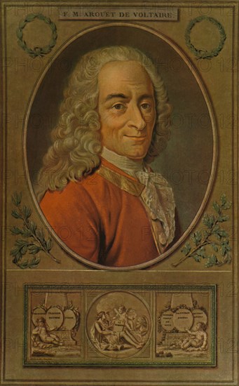 'Voltaire', c1770, (1913). Artist: Pierre Michel Alix.