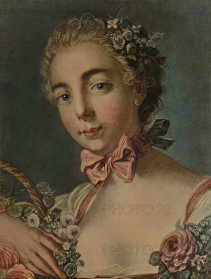 'La Tete De Flore (Madame Deshayes)', 1769, (1913). Artist: Louis Marin Bonnet.
