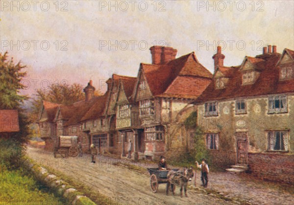 'Chiddingstone from the Corner of the Churchyard', 1907. Artist: William Biscombe Gardner.