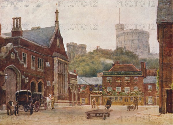 'The Round Tower and the South-Western Railway Station', c1900. Artist: William Biscombe Gardner.