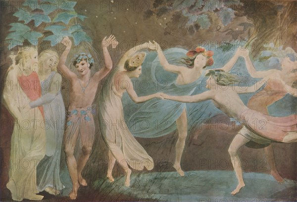 'Oberon, Titania and Puck with Fairies dancing', 1786. Artist: William Blake.