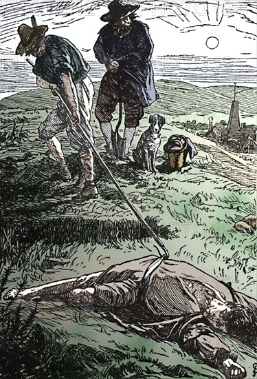 'Illustration from 'History of the Plague' (Defoe)', 1862, (1923). Artist: Frederic Shields.