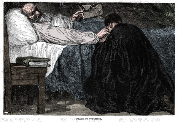 Death of Christopher Columbus, 1506, (1872). Artist: Unknown.