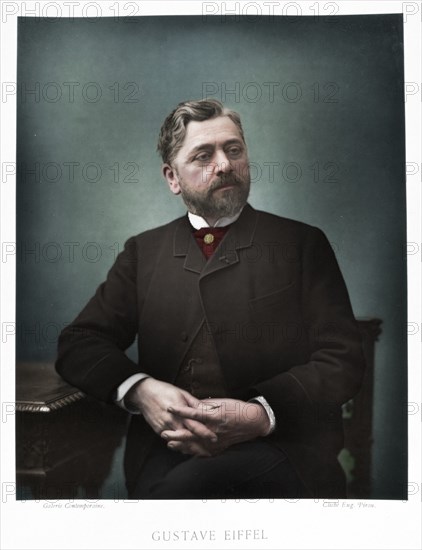 Gustave Eiffel, French engineer, 1880. Artist: Eugene Pirou.