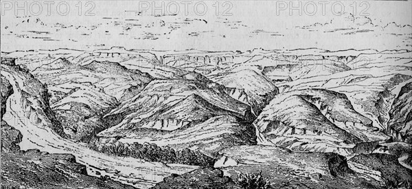 'Magdala, and the Valley of the Bashilo', c1880. Artist: Unknown.
