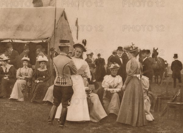 'Outdoor gathering', 1937.  Artist: Louis Guichard.