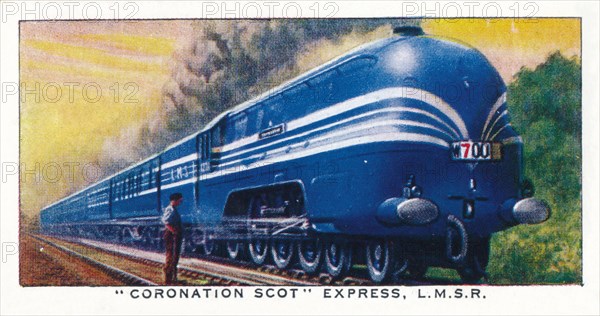Coronation Scot Express, L.M.S.R., 1938. Artist: Unknown.
