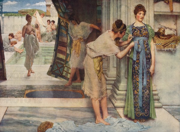 'The Frigidarium', 1890, (c1915). Artist: Sir Lawrence Alma-Tadema.