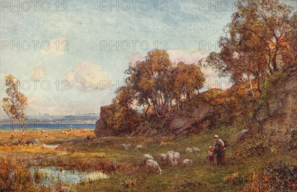 'Sheltered Pastures', c1900. Artist: Sir Ernest Albert Waterlow.