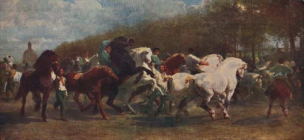 'The Horse Fair', 1855, (c1915). Artists: Rosa Bonheur, Nathalie Micas.