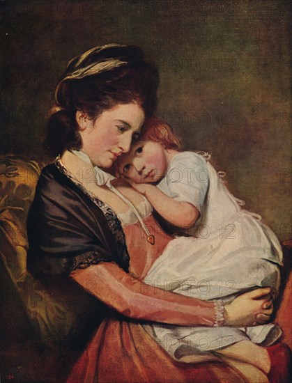 'Mrs Johnstone and her Son (?)', 1775-1780, (c1915). Artist: George Romney.