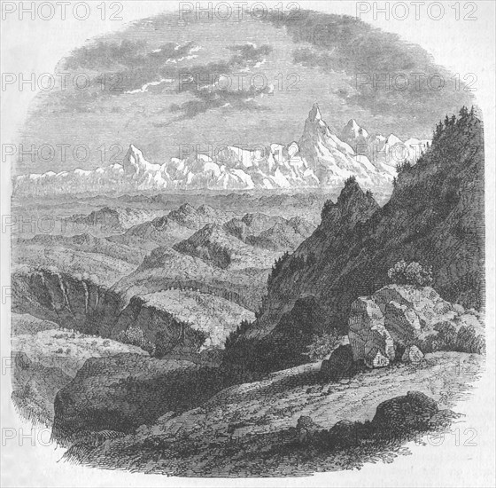 'View of the Himalayan Range', c1880. Artist: Unknown.