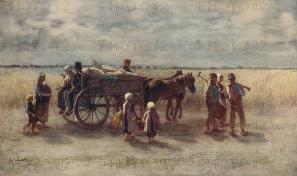 'Potato Harvest', 1844, (c1915). Artist: Jozef Israels.