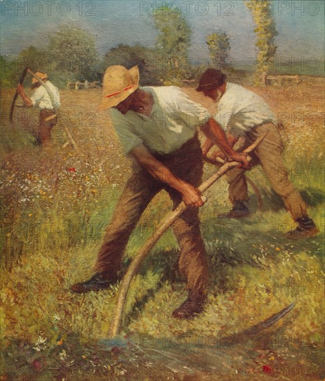 'The Mowers', c1891, (c1915). Artist: George Clausen.