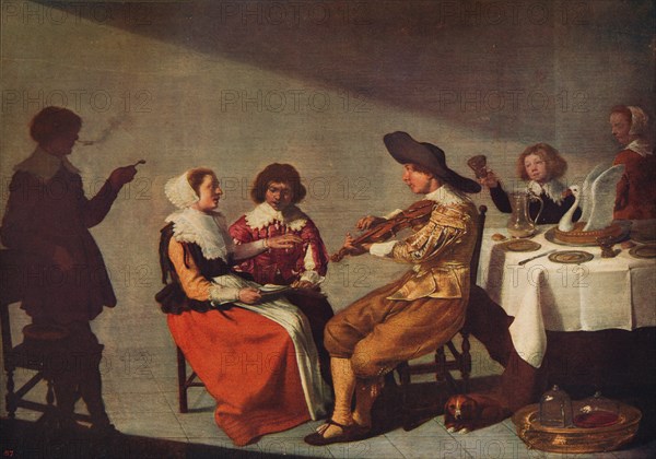 'A Musical Party', 1631, (c1915). Artist: Jacob van Velsen.