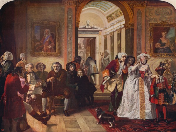 'Dr. Johnson in Ante-Room of Lord Chesterfield', 1748, (c1915). Artist: Edward Matthew Ward.