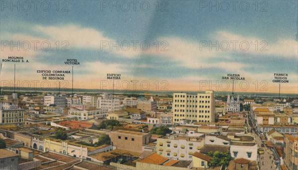 'Panorama of Barranquilla (Central Sector)', c1940s. Artist: Unknown.