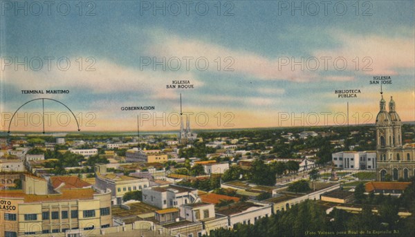 'Panorama of Barranquilla (Central Sector)', c1940s. Artist: Unknown.