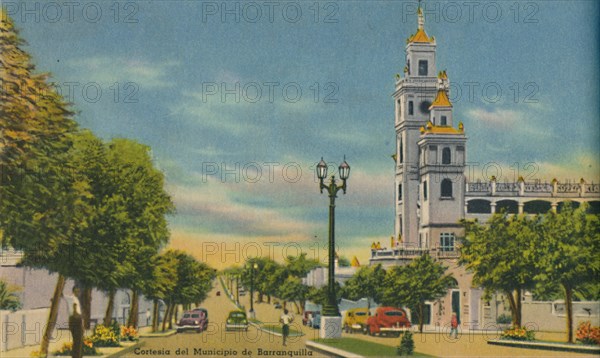 'Olaya Herrera Avenue, Barranquilla', c1940s. Artist: Unknown.