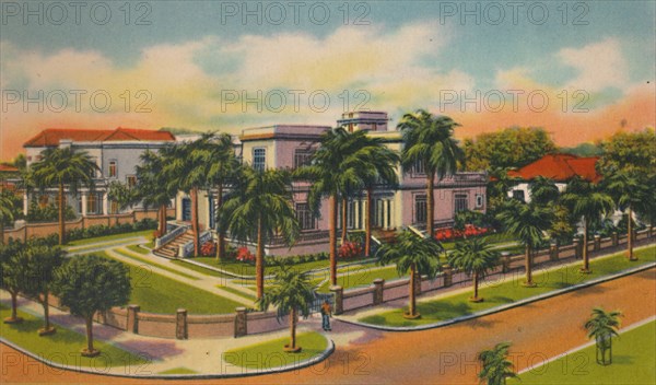 'Modern residence in El Prado, Barranquilla', c1940s. Artist: Unknown.