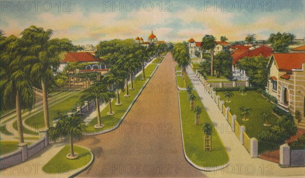 'Colombia Avenue, Barranquilla', c1940s. Artist: Unknown.