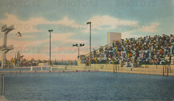 'Municipal Swimming Pool, Barranquilla', c1940s. Artist: Unknown.