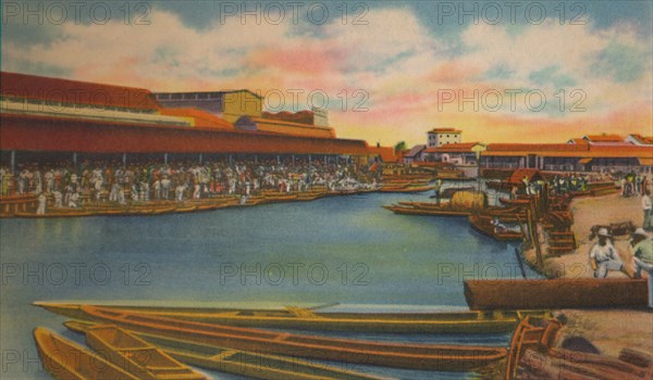 'Public Market, Barranquilla', c1940s. Artist: Unknown.