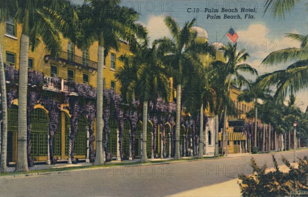 'Palm Beach Hotel, Palm Beach, Fla.', c1940s. Artist: Unknown.