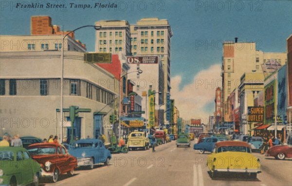 'Franklin Street, Tampa, Florida', c1940s. Artist: Unknown.