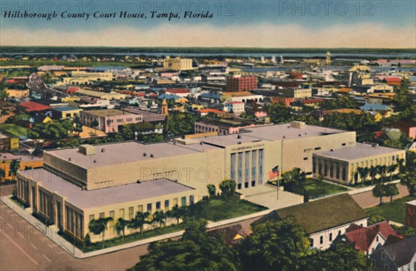 'Hillsborough County Court House, Tampa, Florida', c1940s. Artist: Unknown.