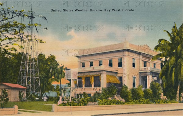 'United States Weather Bureau, Key West, Florida', c1940s. Artist: Unknown.