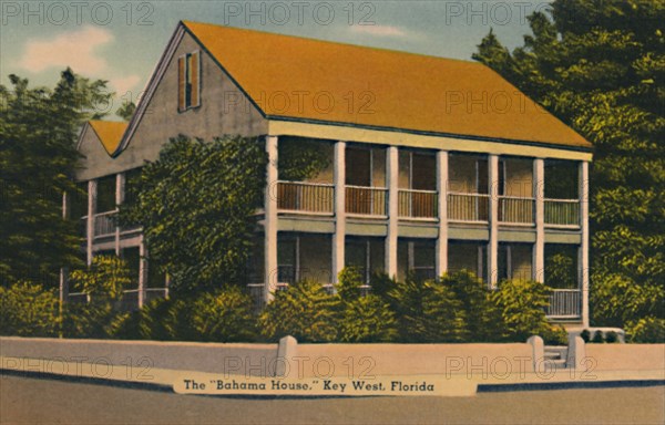 'The Bahama House, Key West, Florida', c1940s. Artist: Unknown.