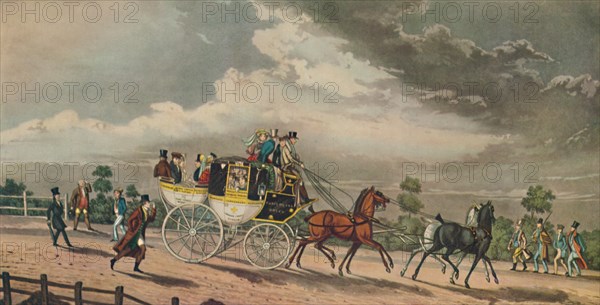 'Stage Coach', c1825, (1929). Artist: George Hunt.