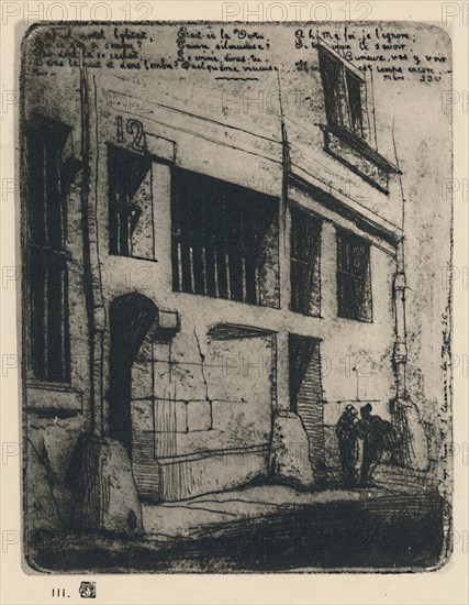 'La Rue Des Mauvais Garcons (3rd State, 5 x 3 7/8 Inches)', 1854, (1927). Artist: Charles Meryon.